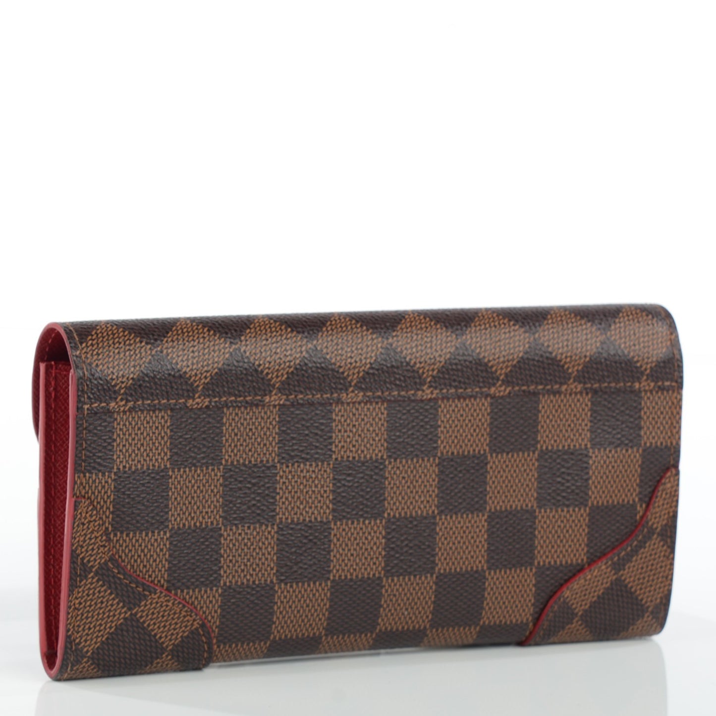Damier Ebene Caissa Wallet Cherry