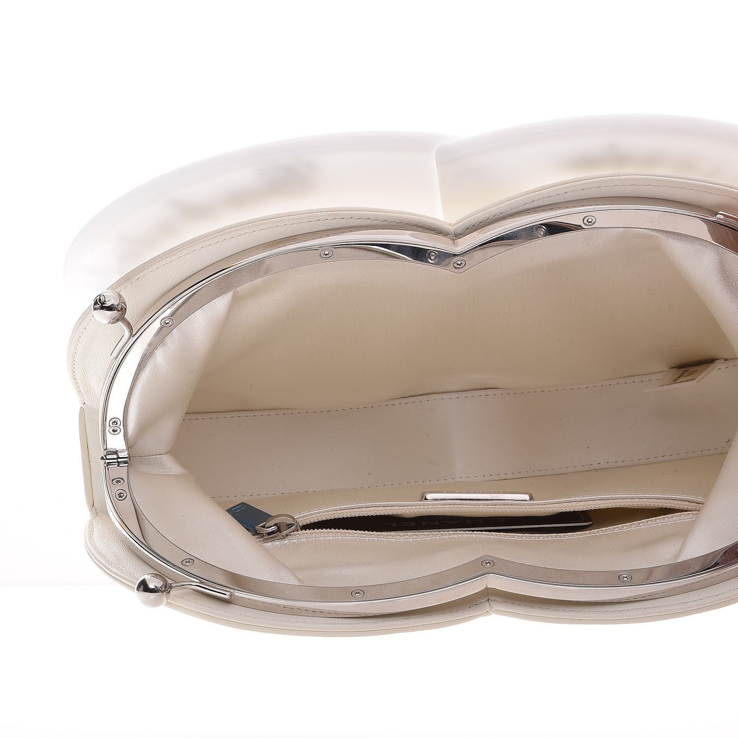 Chanel Plexiglass Brasserie Gabrielle Plates Minaudiere White 6 of 13