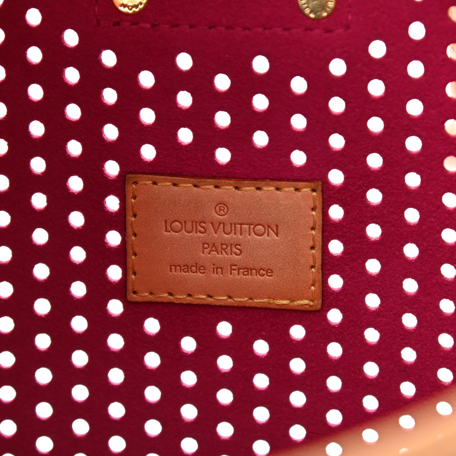 Louis Vuitton Monogram Perforated Musette Fuchsia 6 of 9