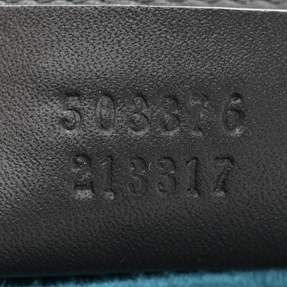 Gucci Suede Patent Web Medium Ophidia Chain Shoulder Bag New Shamarock Black 7 of 14