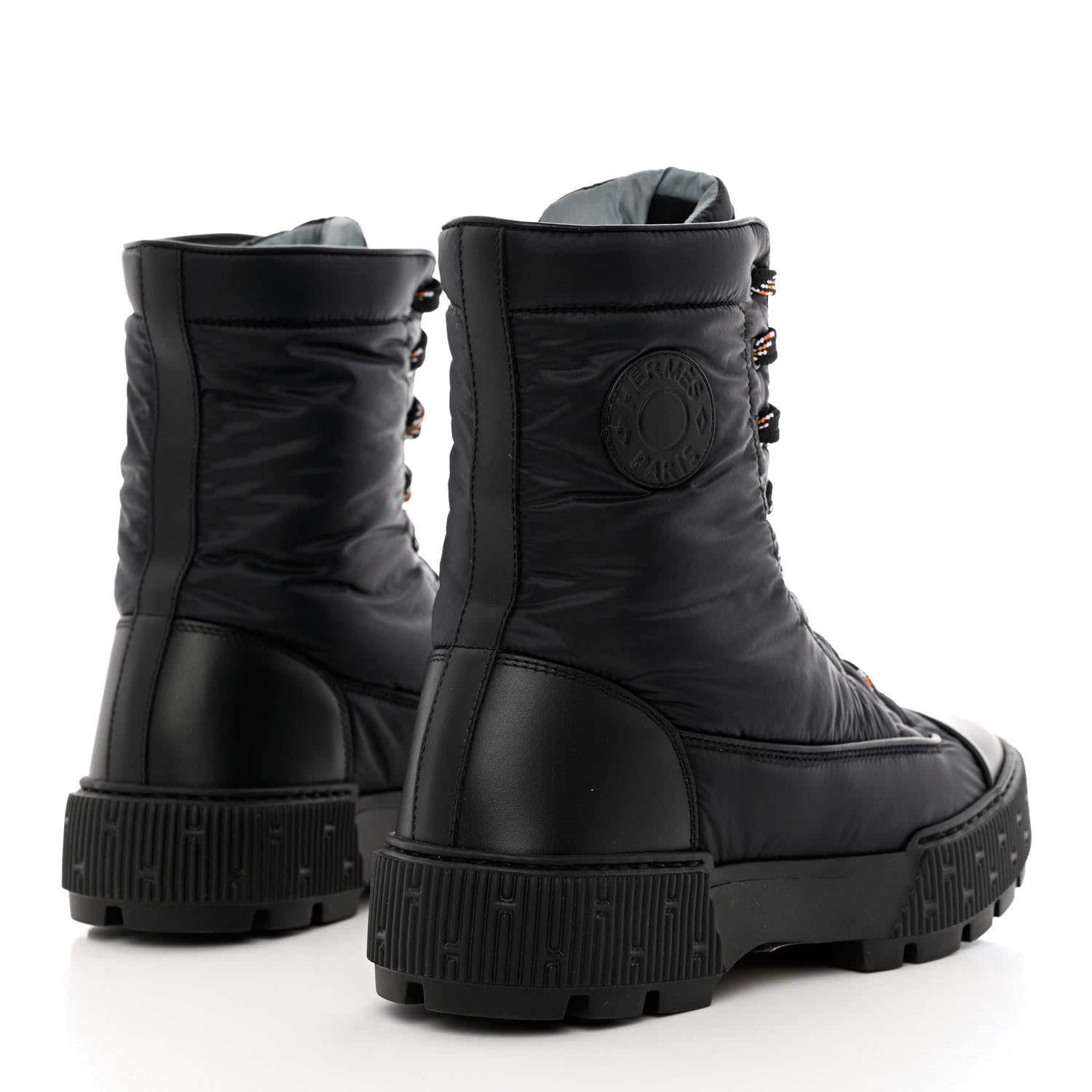 Hermes Calfskin Parachute Fresh Ankle Boots 39 Black 4 of 7