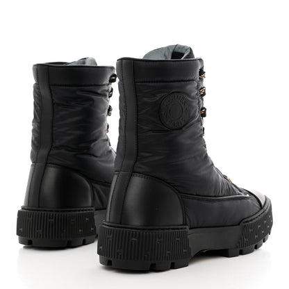 Hermes Calfskin Parachute Fresh Ankle Boots 39 Black 4 of 7