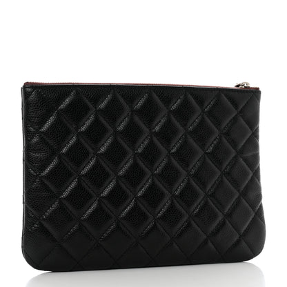 Chanel Caviar Quilted Medium Cosmetic Case Black 3 of 7