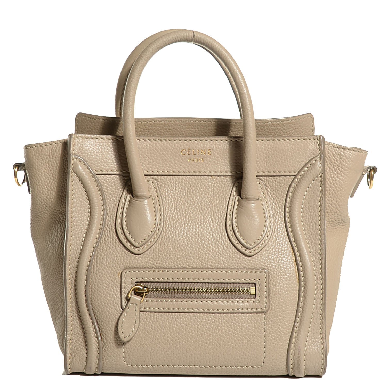 Celine Pebbled Calfskin Nano Luggage 1 of 9