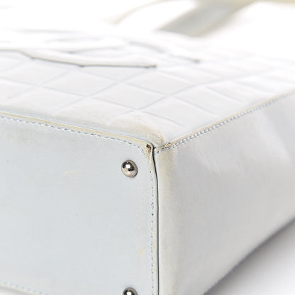 Chanel Lambskin Chocolate Bar Quilted Small Shoulder Bag Light Blue 22 of 24