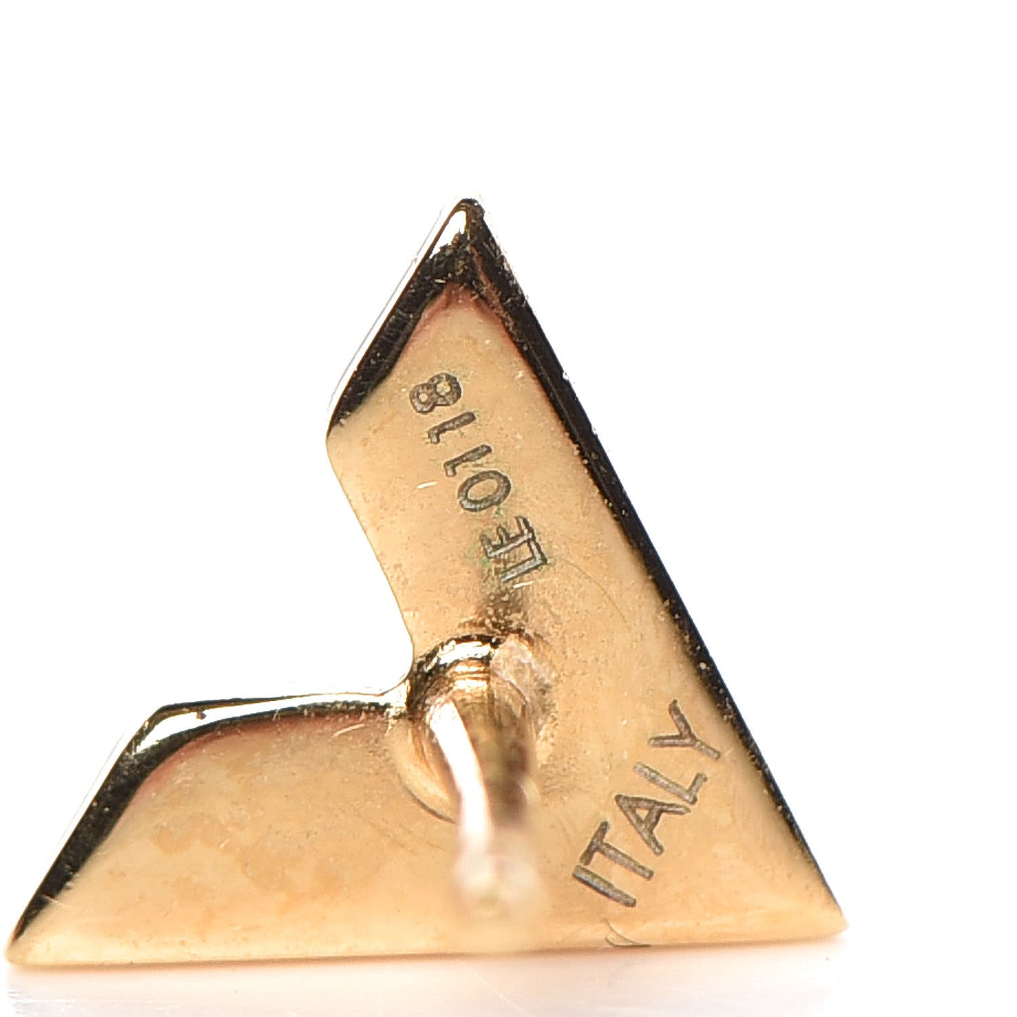 Brass Essential V Stud Earrings Gold
