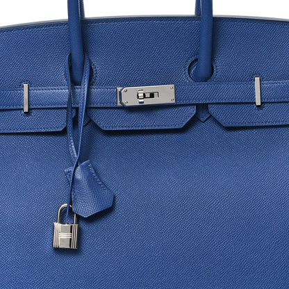 Hermes Epsom Birkin 35 Bleu Agate 8 of 12