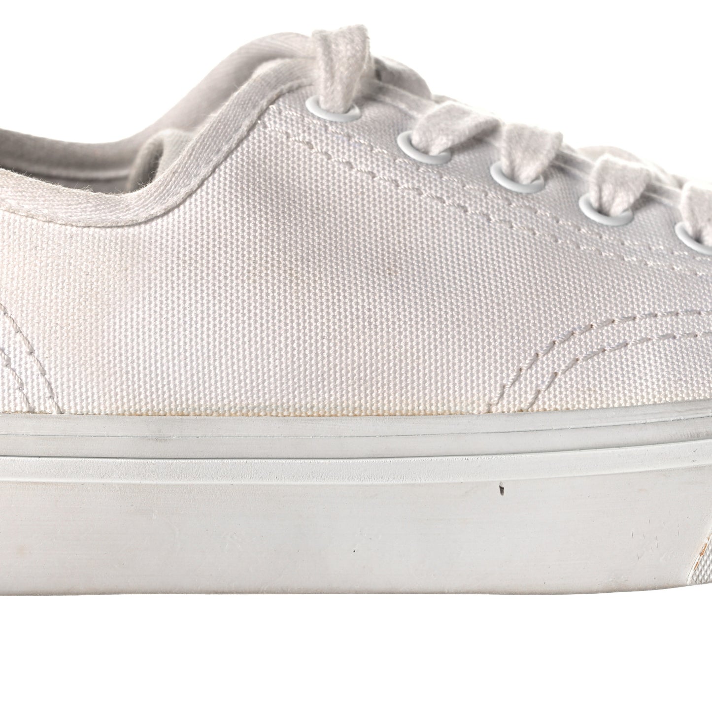 Fabric Low Top Sneakers 36 White