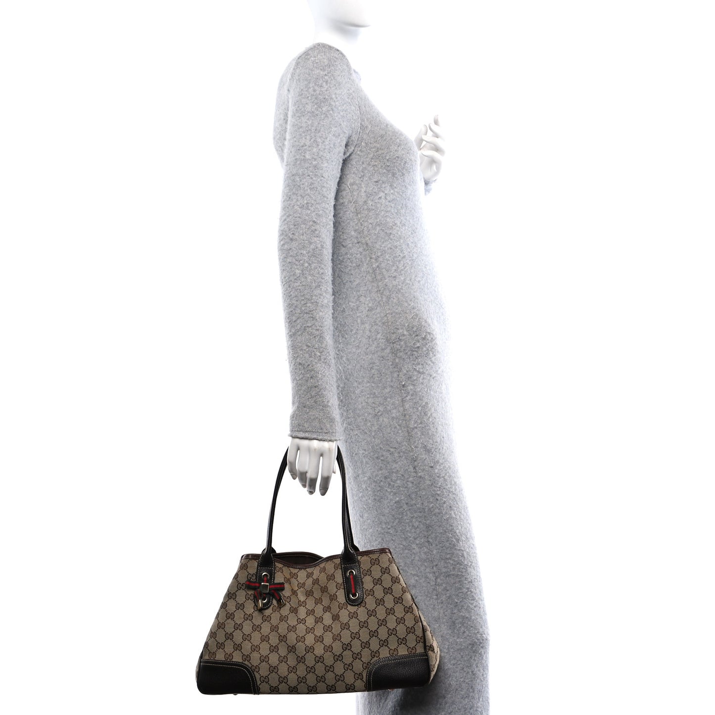 Monogram Medium Princy Tote Dark Brown