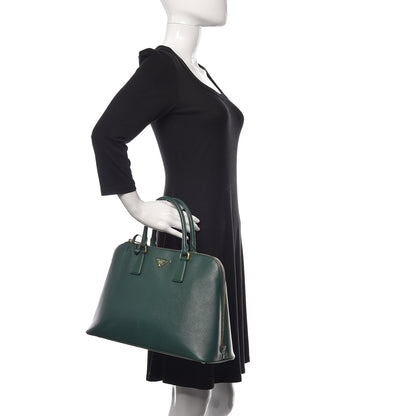Prada Saffiano Lux Large Promenade Tote Biliardo 2 of 19