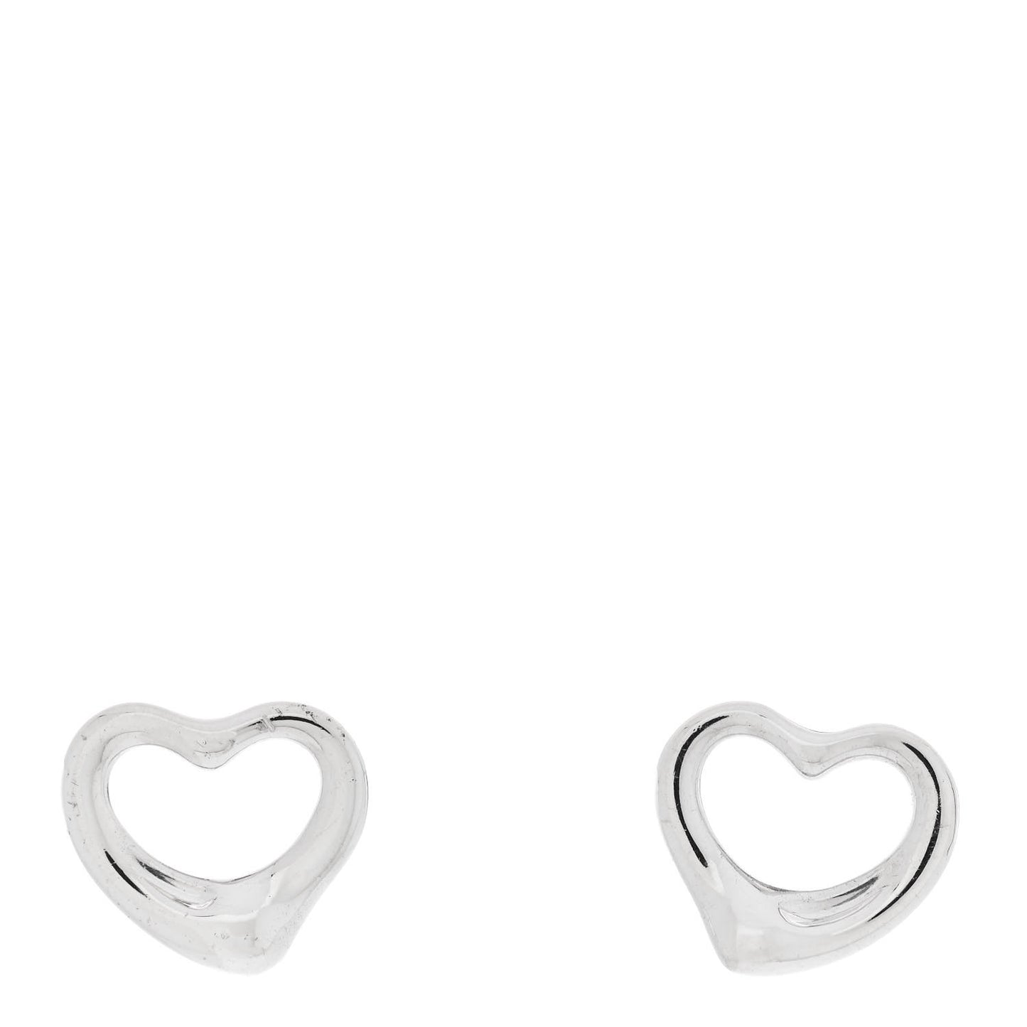 Sterling Silver Elsa Peretti 11mm Open Heart Earrings