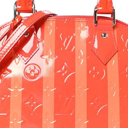 Louis Vuitton Vernis Rayures Alma BB Poppy 7 of 10