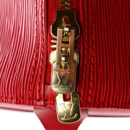 Louis Vuitton Epi Keepall 55 Castillan Red 14 of 15