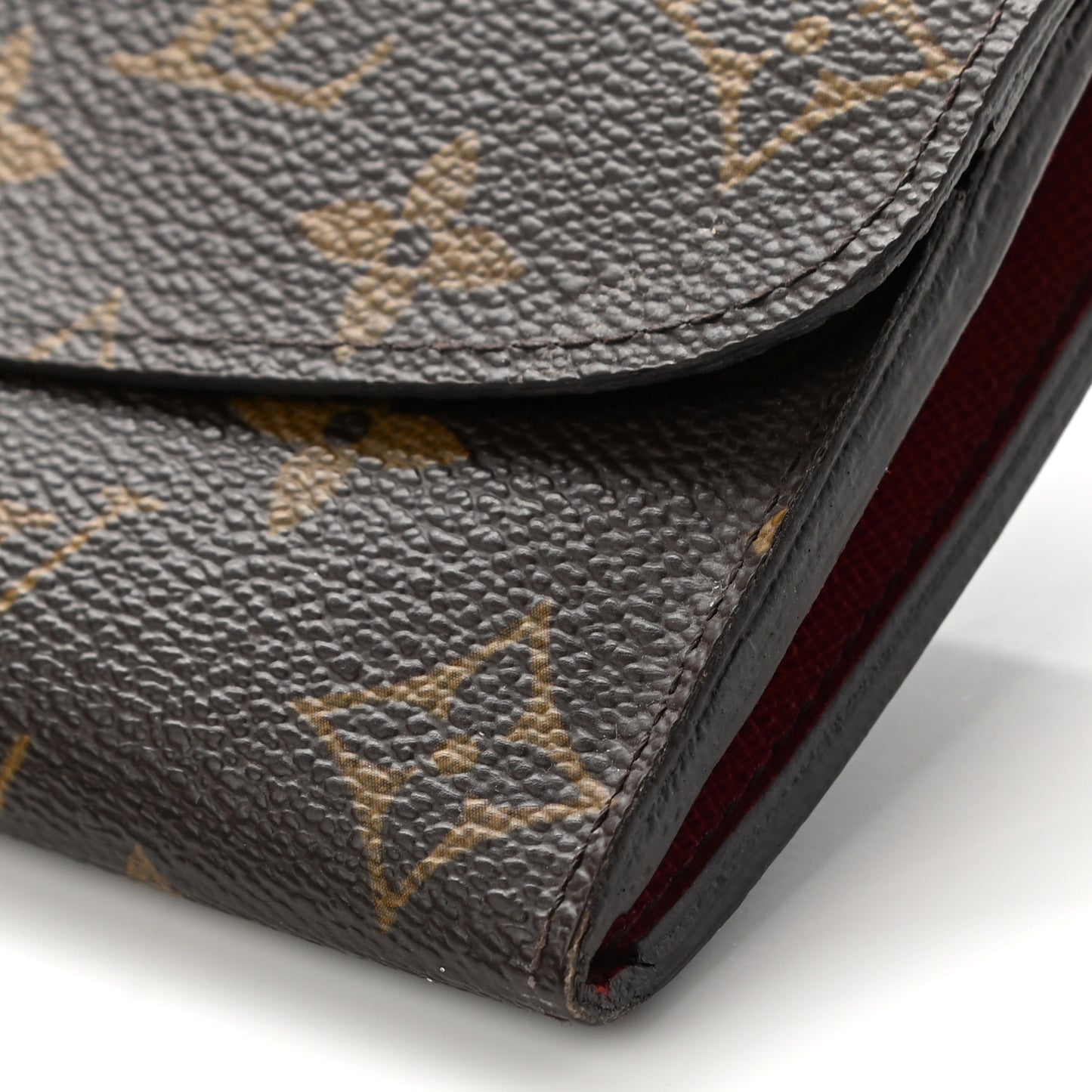 Monogram Emilie Wallet Red