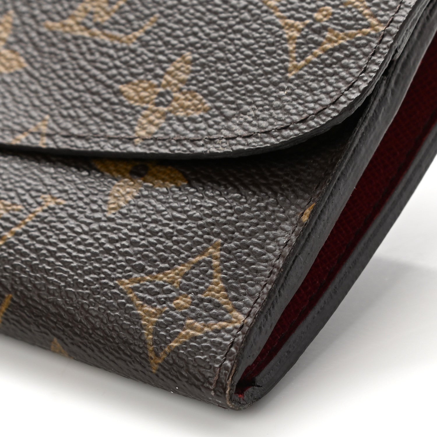 Louis Vuitton Monogram Emilie Wallet Red 16 of 17