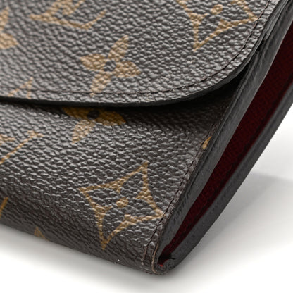 Louis Vuitton Monogram Emilie Wallet Red 16 of 17