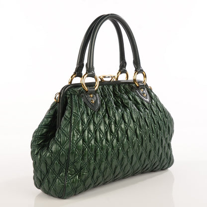 Marc Jacobs Calfskin Quilted Stam Green 3 of 9