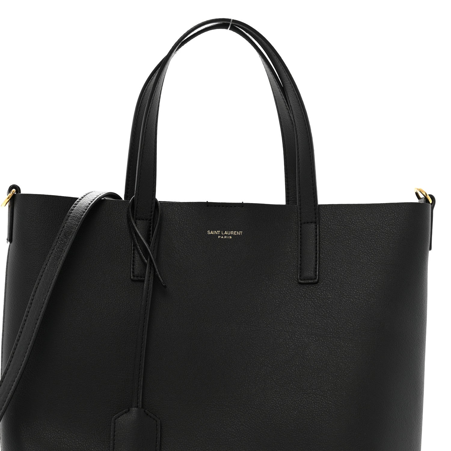 Saint Laurent Calfskin Toy Shopping Tote Black 8 of 13