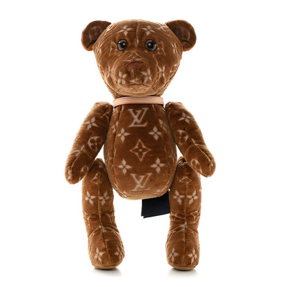 Louis Vuitton Velvet Calfskin Monogram DouDou Teddy Bear Natural 1 of 7
