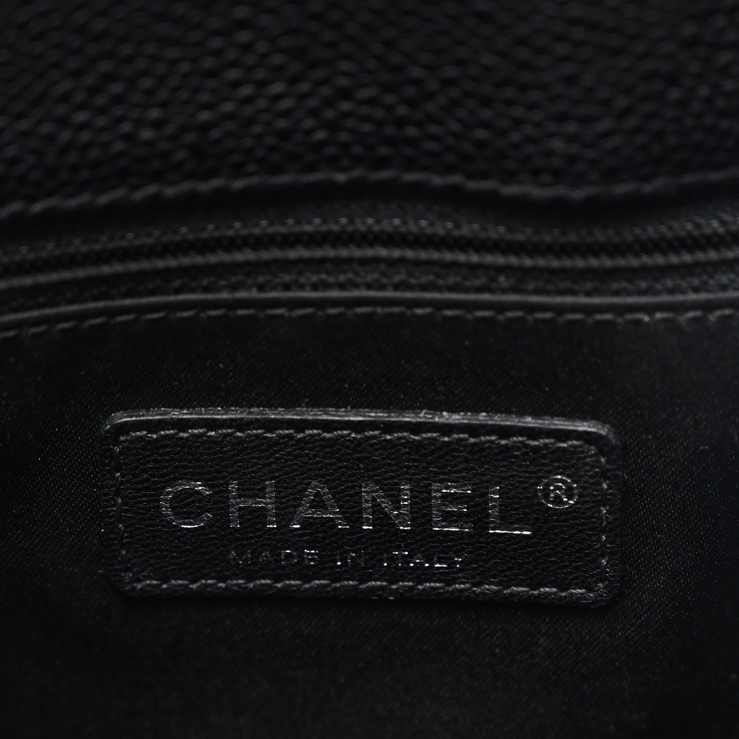 Caviar Quilted Grand Shopping Tote GST Black