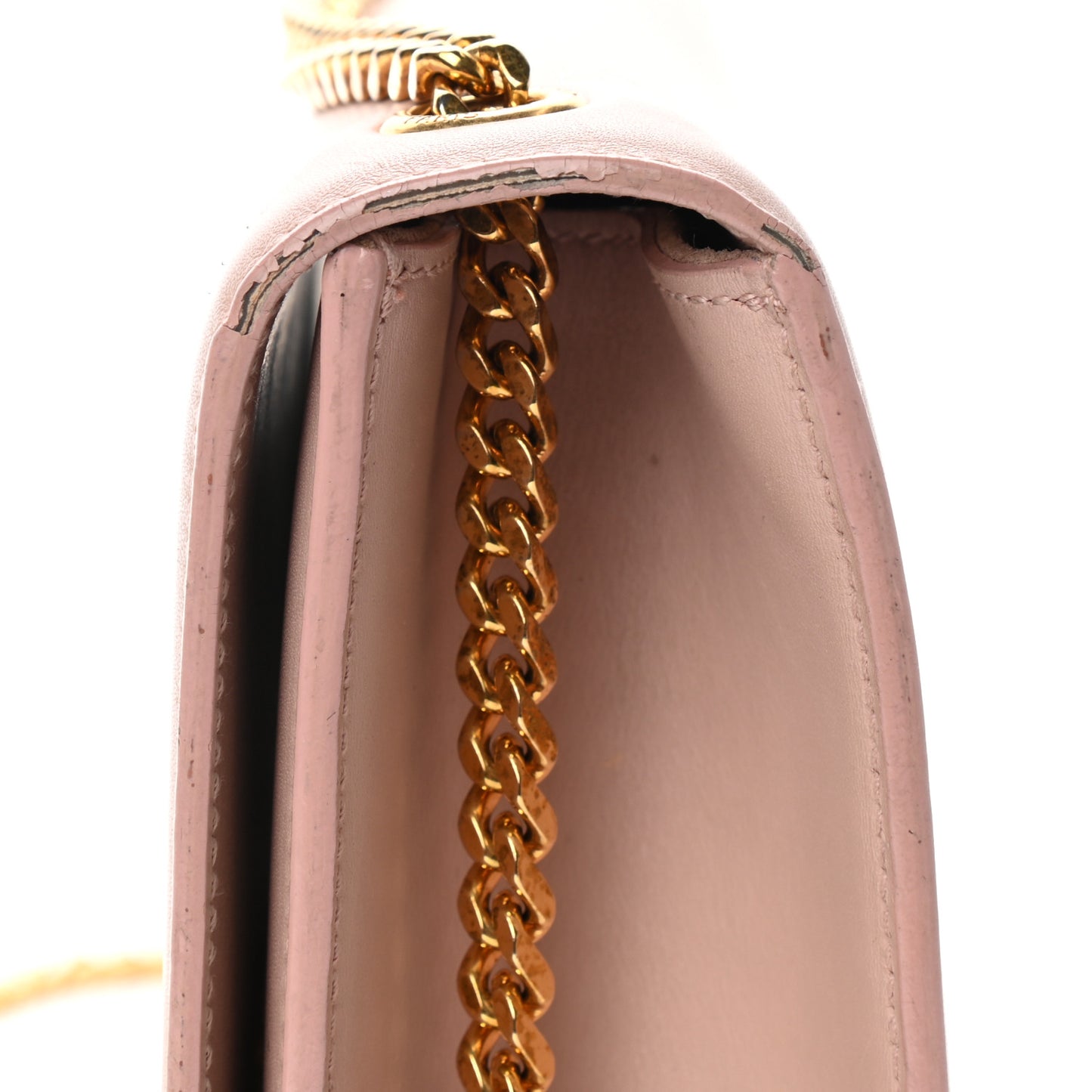 Smooth Calfskin Medium Classic Monogram Kate Tassel Satchel Pink