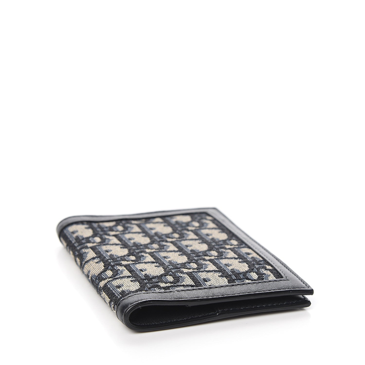 Christian Dior Calfskin Oblique Passport Holder Blue 3 of 6