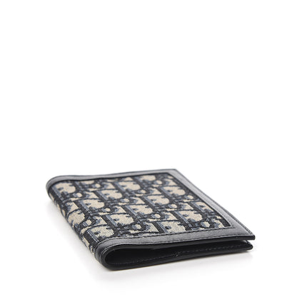 Christian Dior Calfskin Oblique Passport Holder Blue 3 of 6