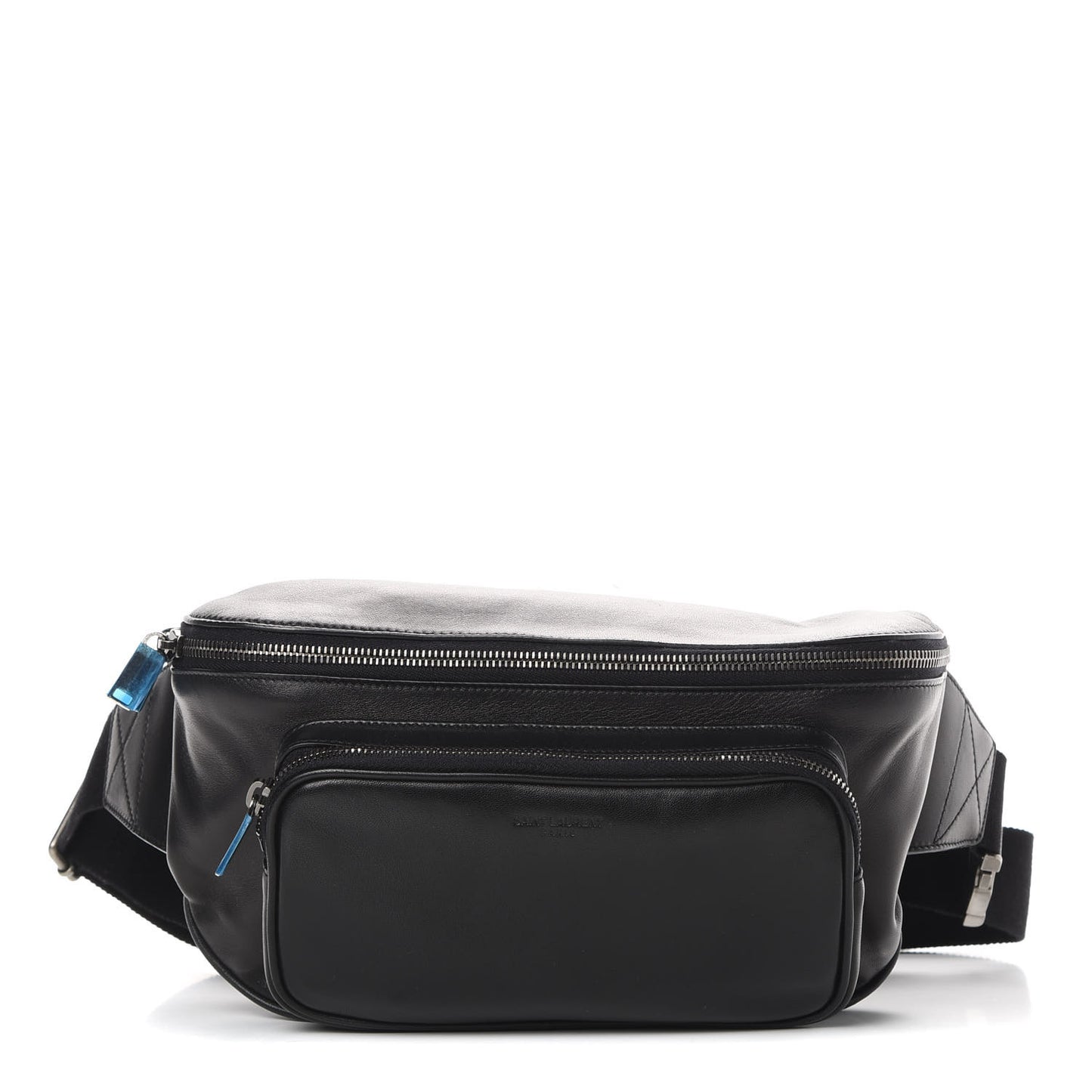 Lambskin Subway Belt Bag Black
