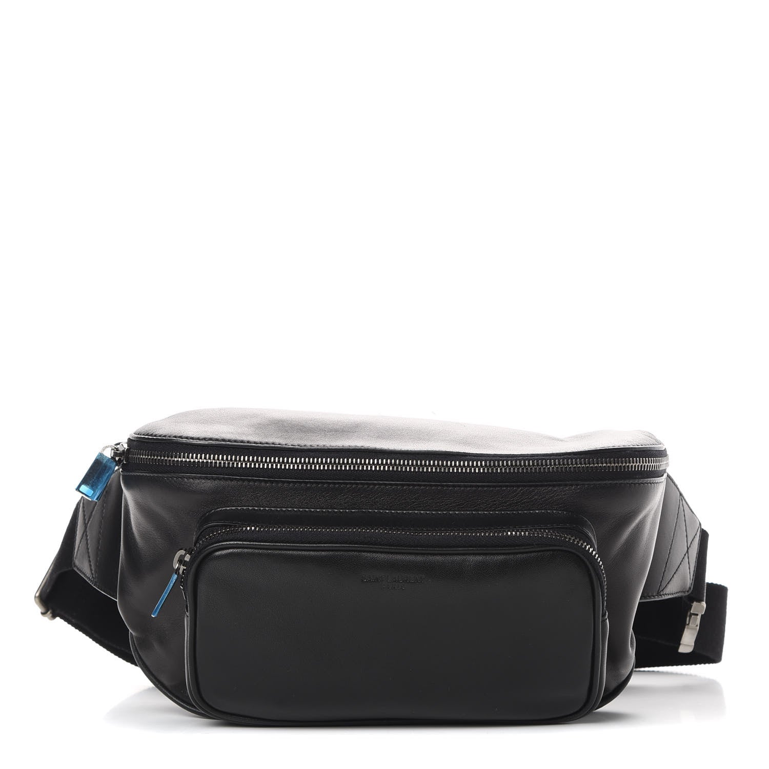 Saint Laurent Lambskin Subway Belt Bag Black 1 of 13