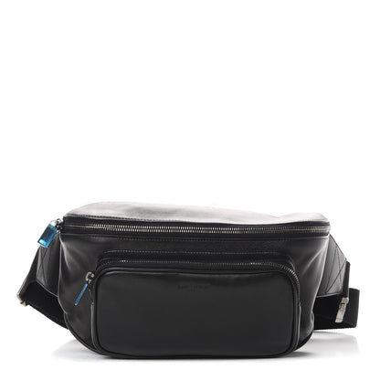 Saint Laurent Lambskin Subway Belt Bag Black 1 of 13