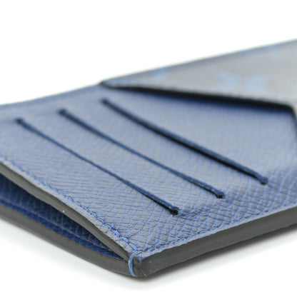 Louis Vuitton Monogram Taiga Coin Card Holder Cobalt 8 of 10