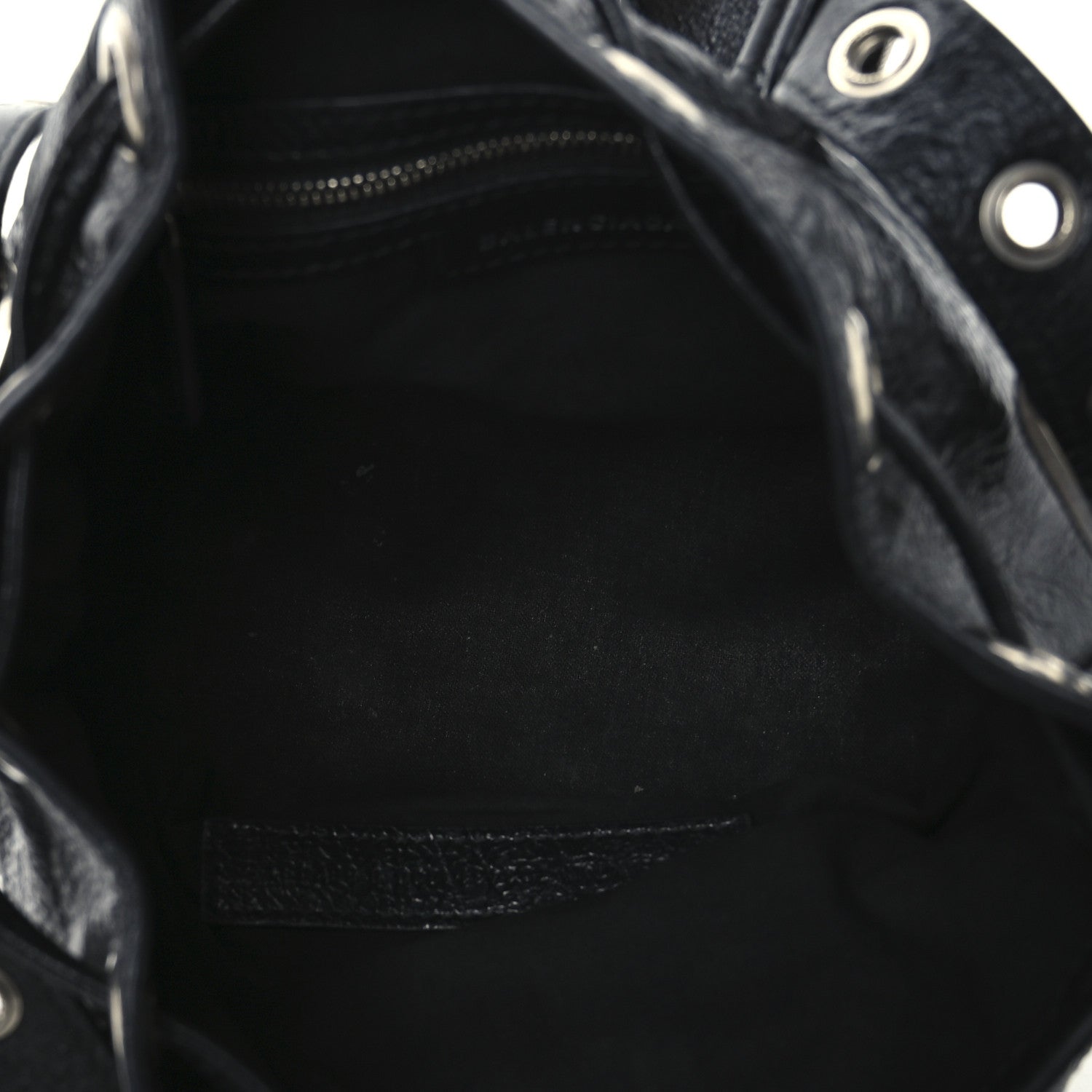 Balenciaga Agneau Arena Le Cagole Bucket Bag XS Black 6 of 13