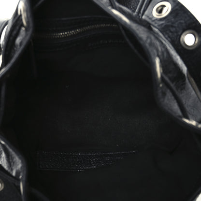 Balenciaga Agneau Arena Le Cagole Bucket Bag XS Black 6 of 13