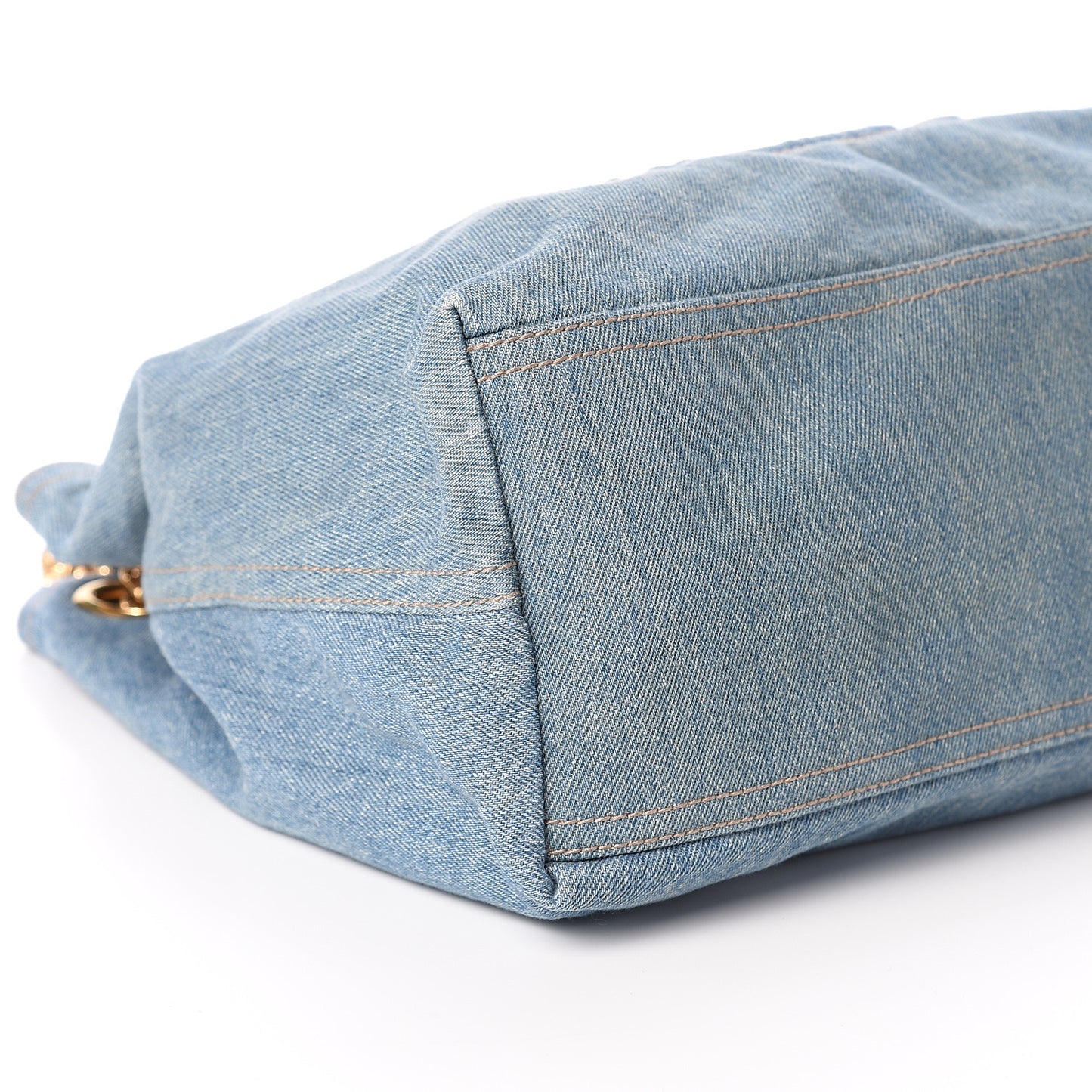 Denim Medium Soho Chain Shoulder Bag Blue