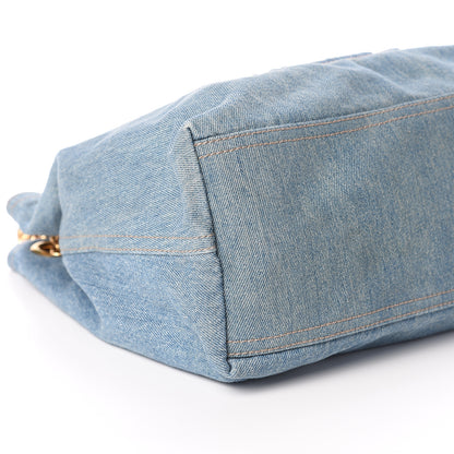 Gucci Denim Medium Soho Chain Shoulder Bag Blue 7 of 8
