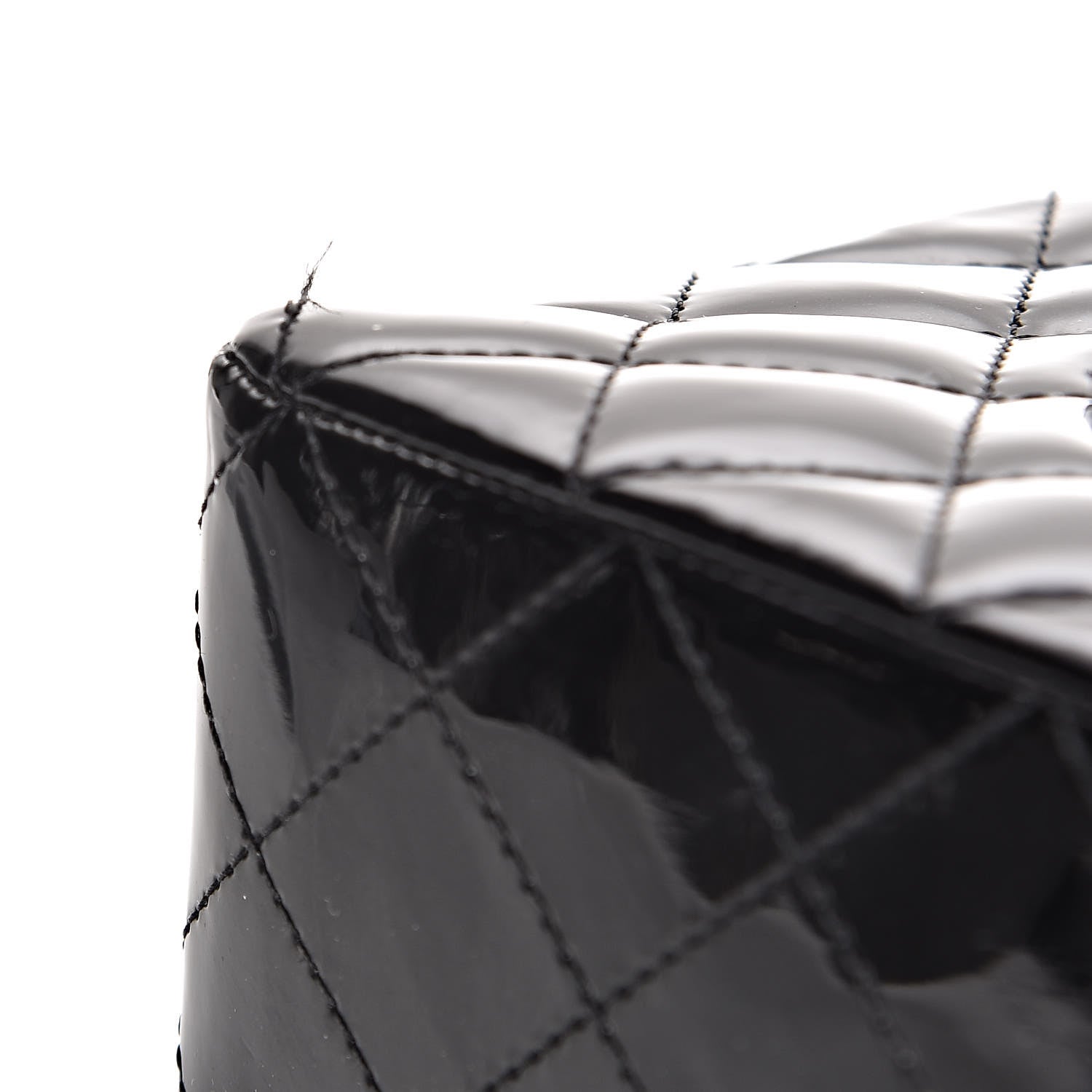 Chanel Patent Quilted Medium Double Flap Black 12 of 17