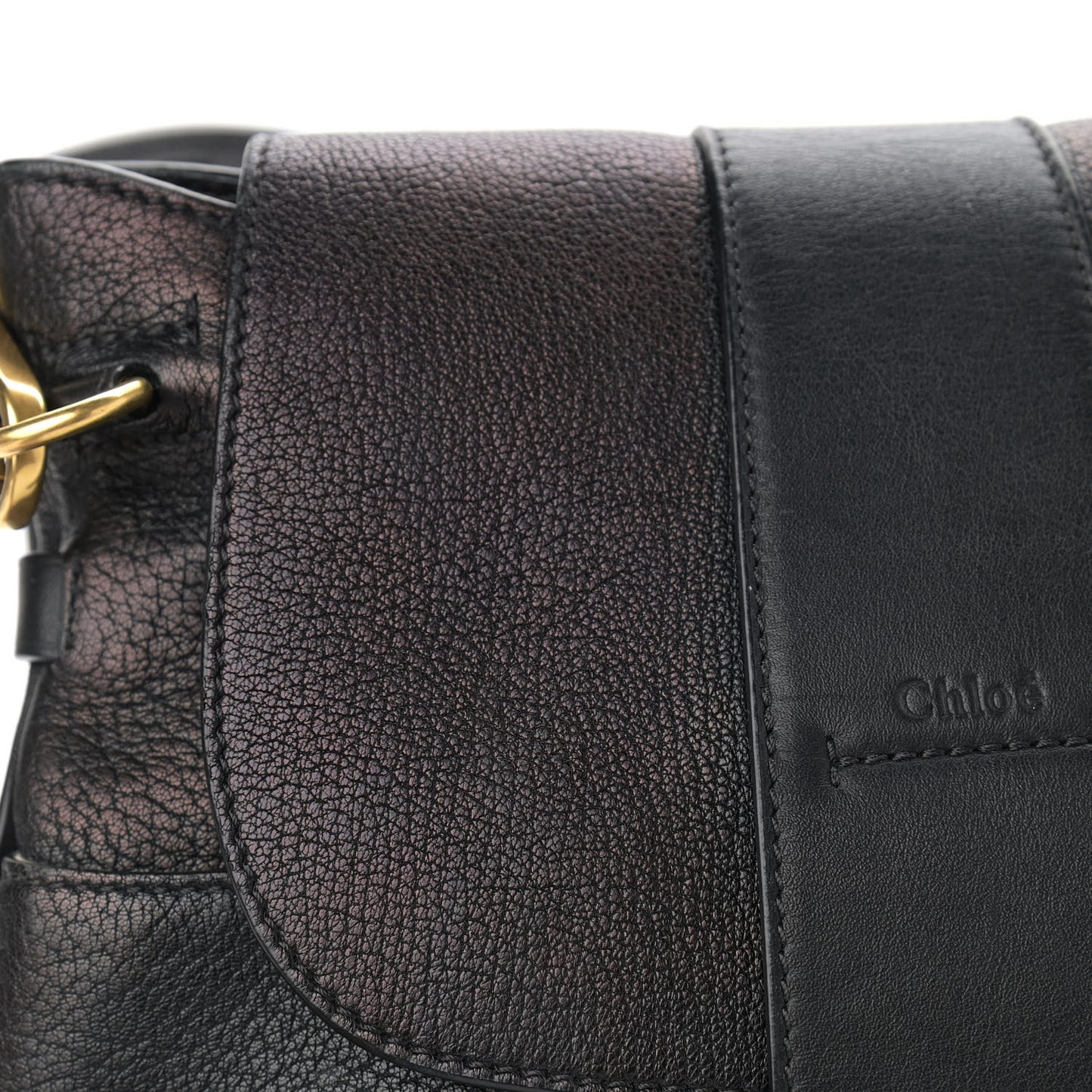 Grained Lambskin Calfskin Medium Lexa Shoulder Bag Black