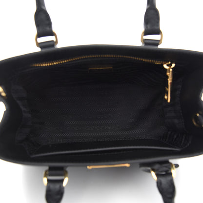 Prada Saffiano Lux Micro Galleria Shoulder Bag Black 5 of 9