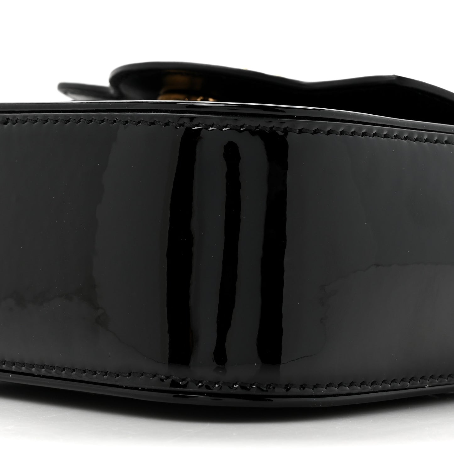 Patent Mini La Medusa Bag Black