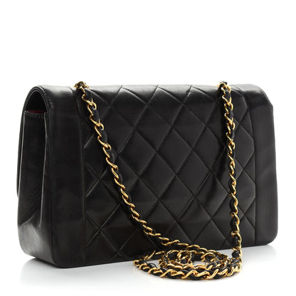 Chanel Lambskin Quilted Medium Single Flap Black 2 of 9