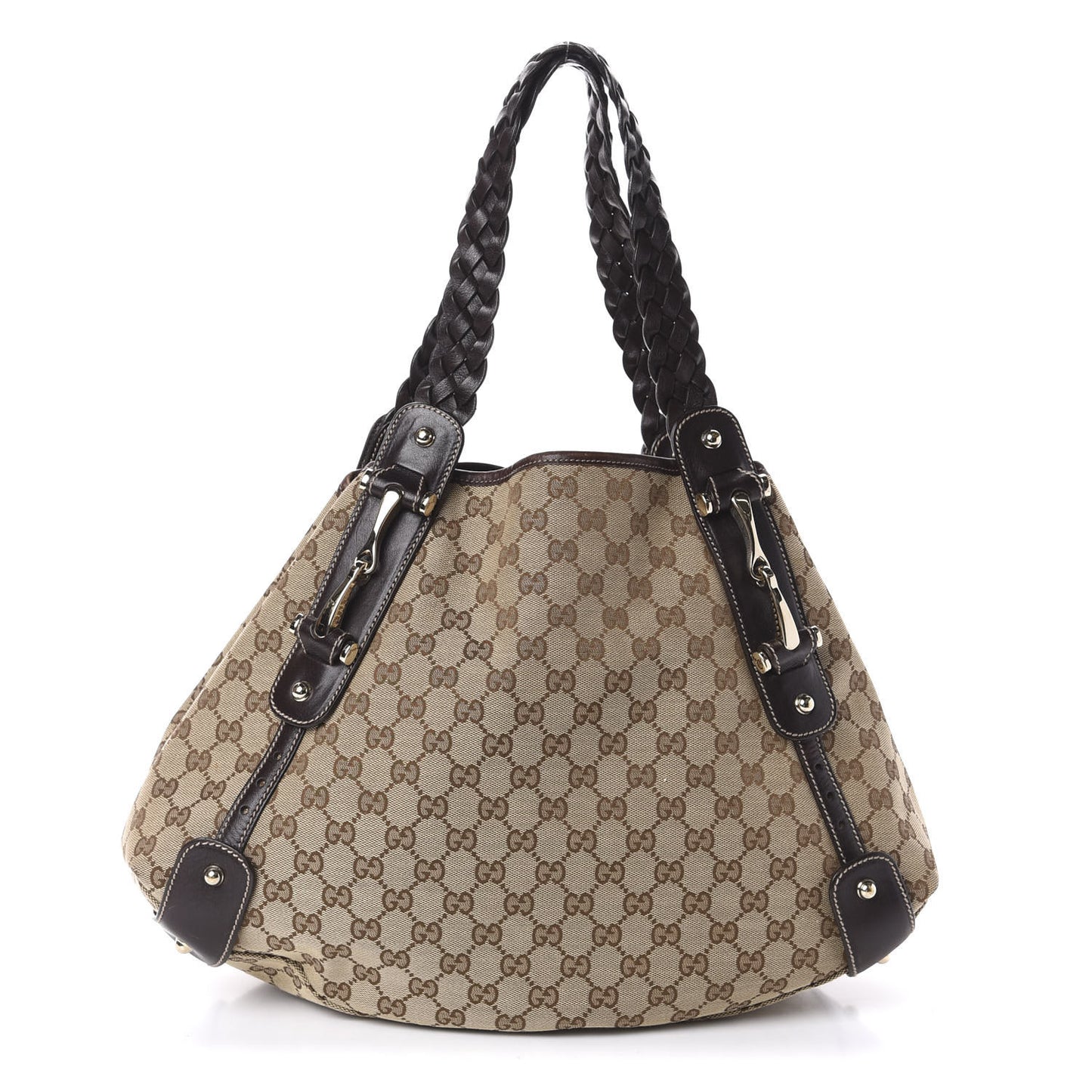 Monogram Medium Pelham Shoulder Bag Dark Brown