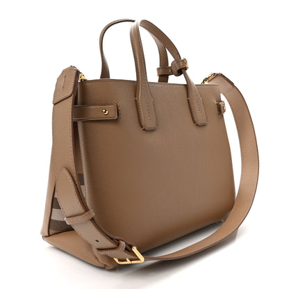 Burberry Derby Calfskin House Check Medium Banner Tote 3 of 10