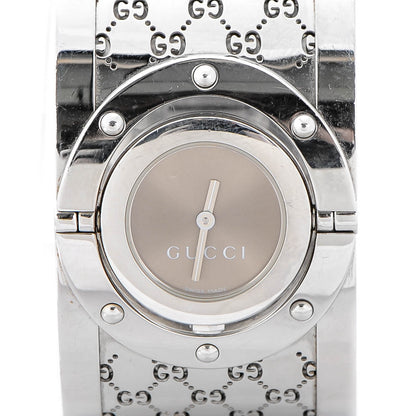 Gucci Stainless Steel 33mm Twirl Quartz Watch Brown 1 of 7