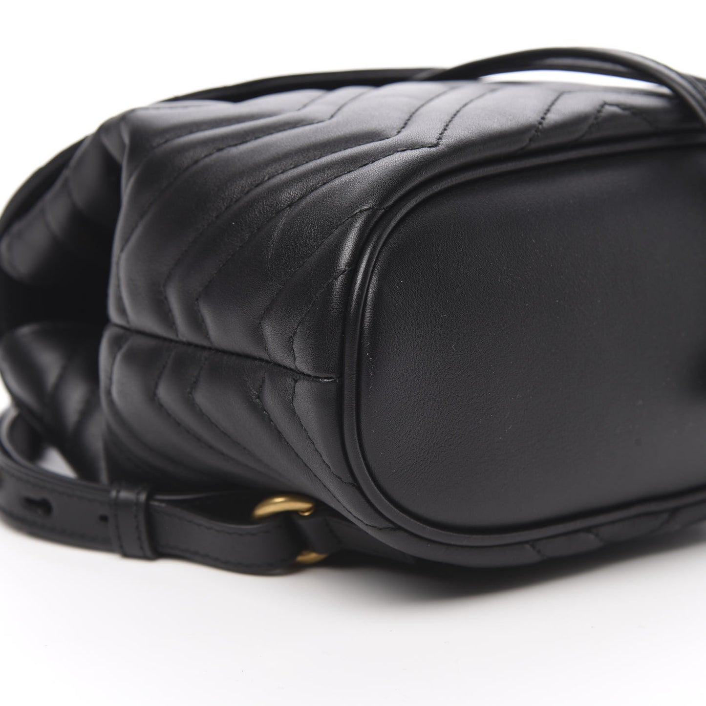 Calfskin Matelasse GG Marmont Flap Backpack Black