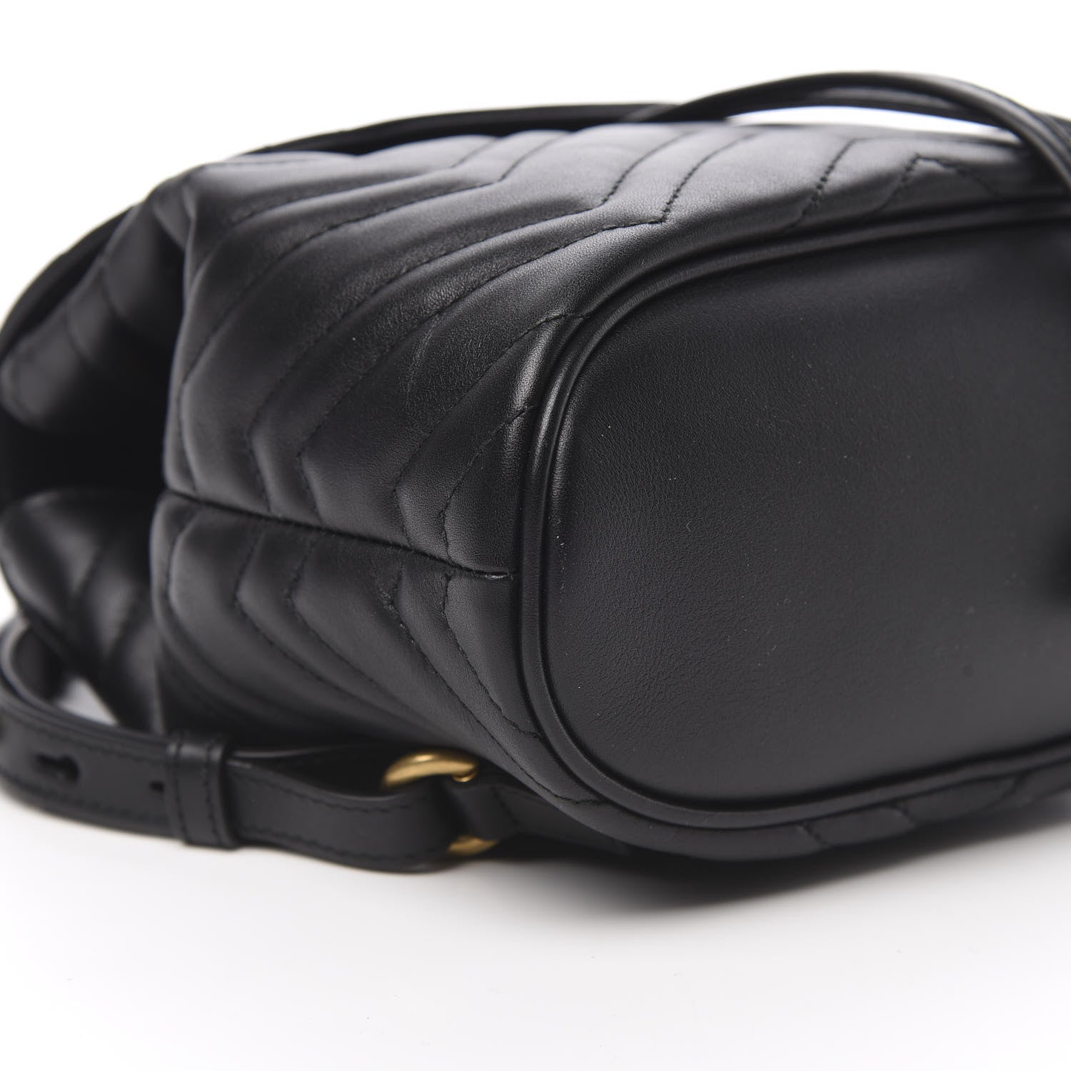 Gucci Calfskin Matelasse GG Marmont Flap Backpack Black 5 of 10