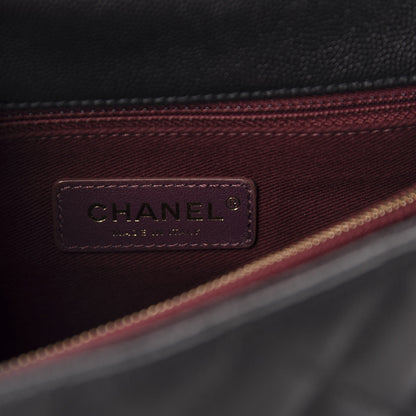 Chanel Caviar Quilted Small Coco Handle Flap Black 9 of 11