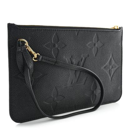 Louis Vuitton Empreinte Monogram Giant Neverfull MM Pochette Black 3 of 8