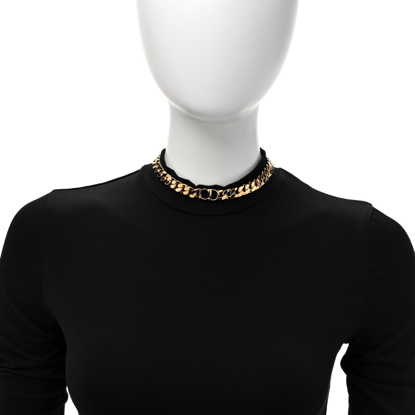 Metal Danseuse Etoile Chain Choker Necklace Gold