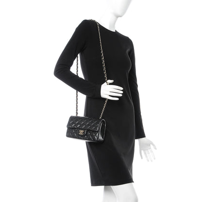 Chanel Lambskin Quilted Mini Rectangular Flap Black 2 of 8