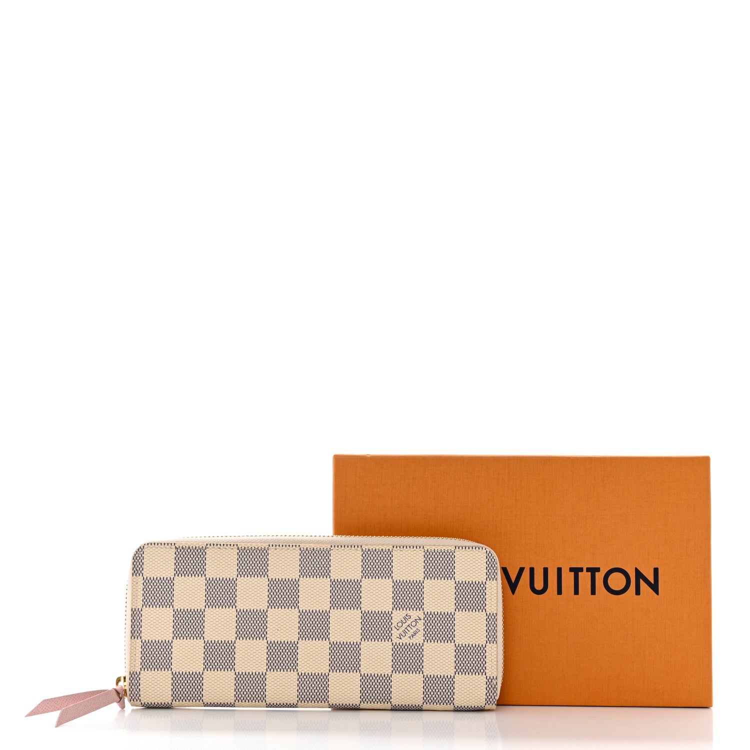 Louis Vuitton Damier Azur Clemence Wallet Rose Ballerine 10 of 10